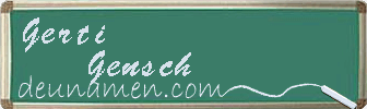 Gerti Gensch Visitenkarte